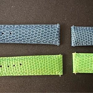 SOLD. Michele Watch Bands Straps Exotics Lizard 18mm